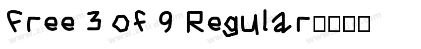 Free 3 of 9 Regular字体转换